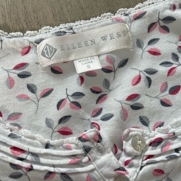 Eileen West | Cotton Floral Nightgown Ruffle Feminine Cottagecore - Picture 6 of 6